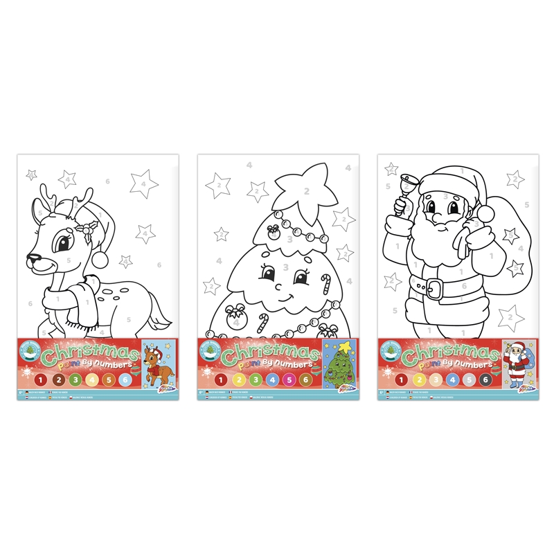Grafix Kerst Schilderen op nummer canvas